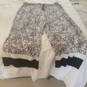 Donna Karan Black White and Pink Pajama/Lounge Pants.  3X  NWOT